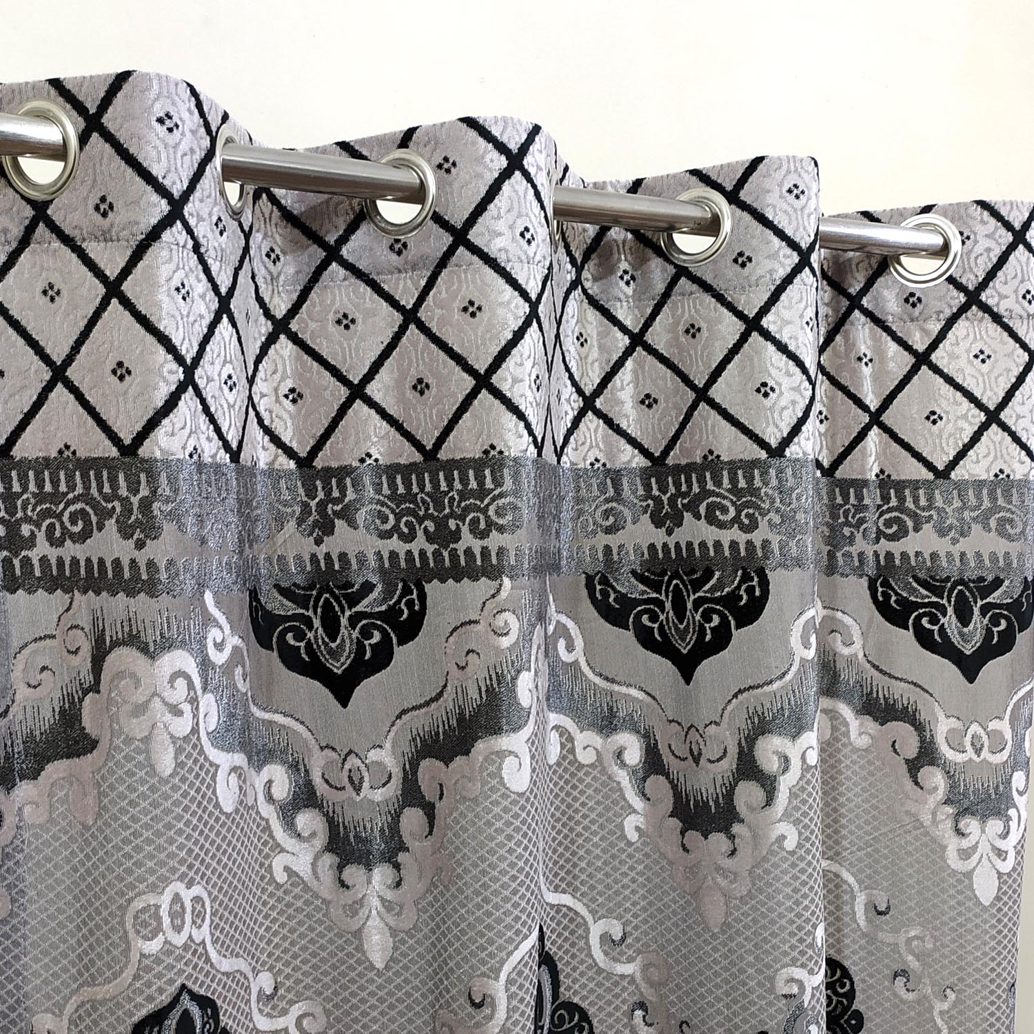See Through Light Weight Jacquard Curtain