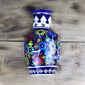 Felicity Half Vase-Blue Pottery