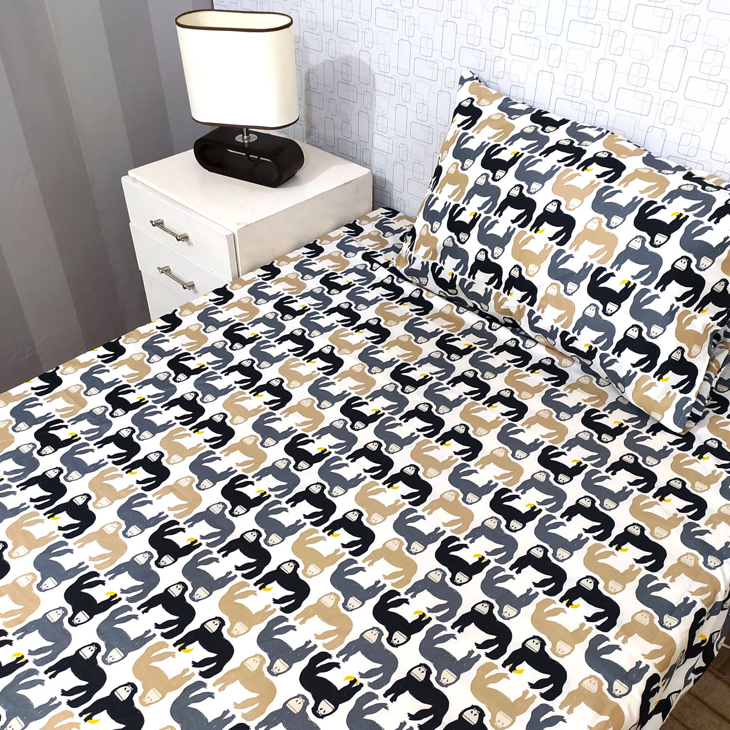 Planet of Apes Satin Kids Bed Sheet