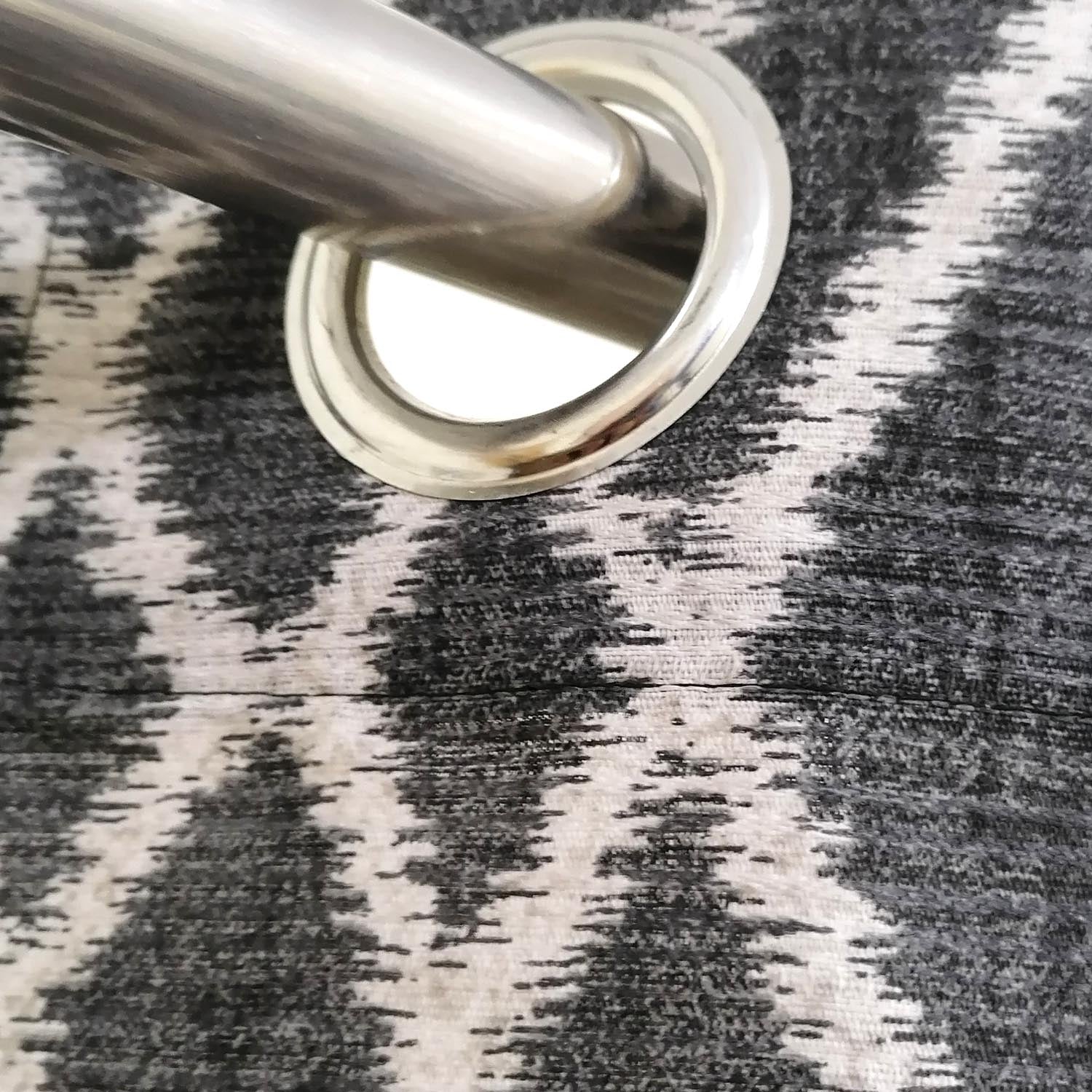 Last 1 left Grey Geometric Duck Cotton Curtain