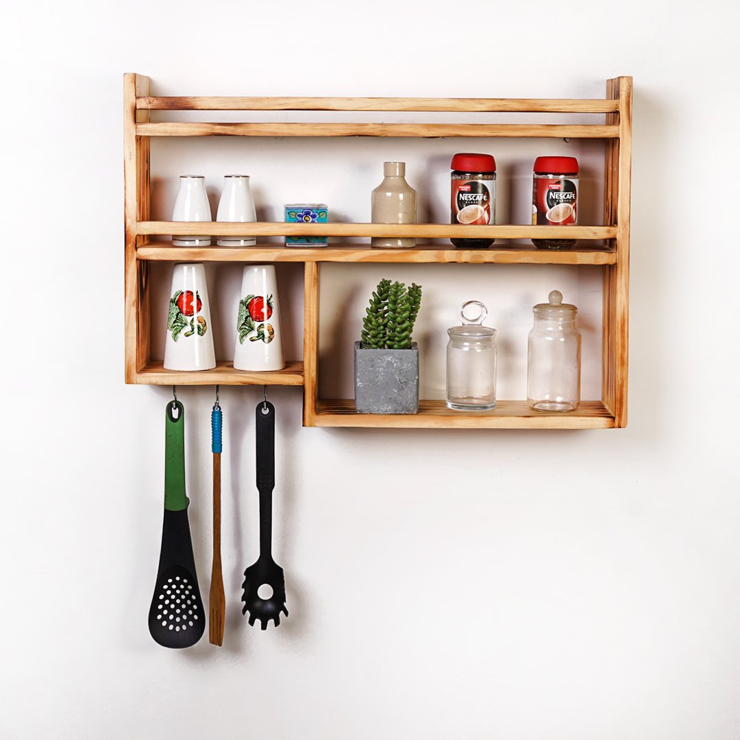 Solid Wood Kitchen Rack