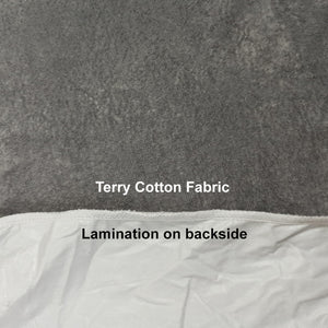Water Proof Mattress Protector Terry Cotton Anti Mites & Bugs Grey