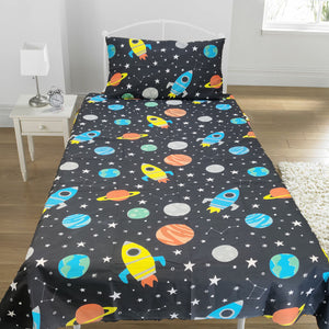 Stars Gallaxy Kids Bed Sheet