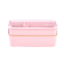 2 Pcs Lunch Box With Spoon & Fork