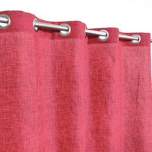 Last 1 Pcs Available Textured Red Duck Cotton Curtain