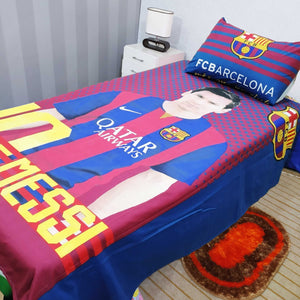 FCB Barcelona Messy Kids Bed Sheet
