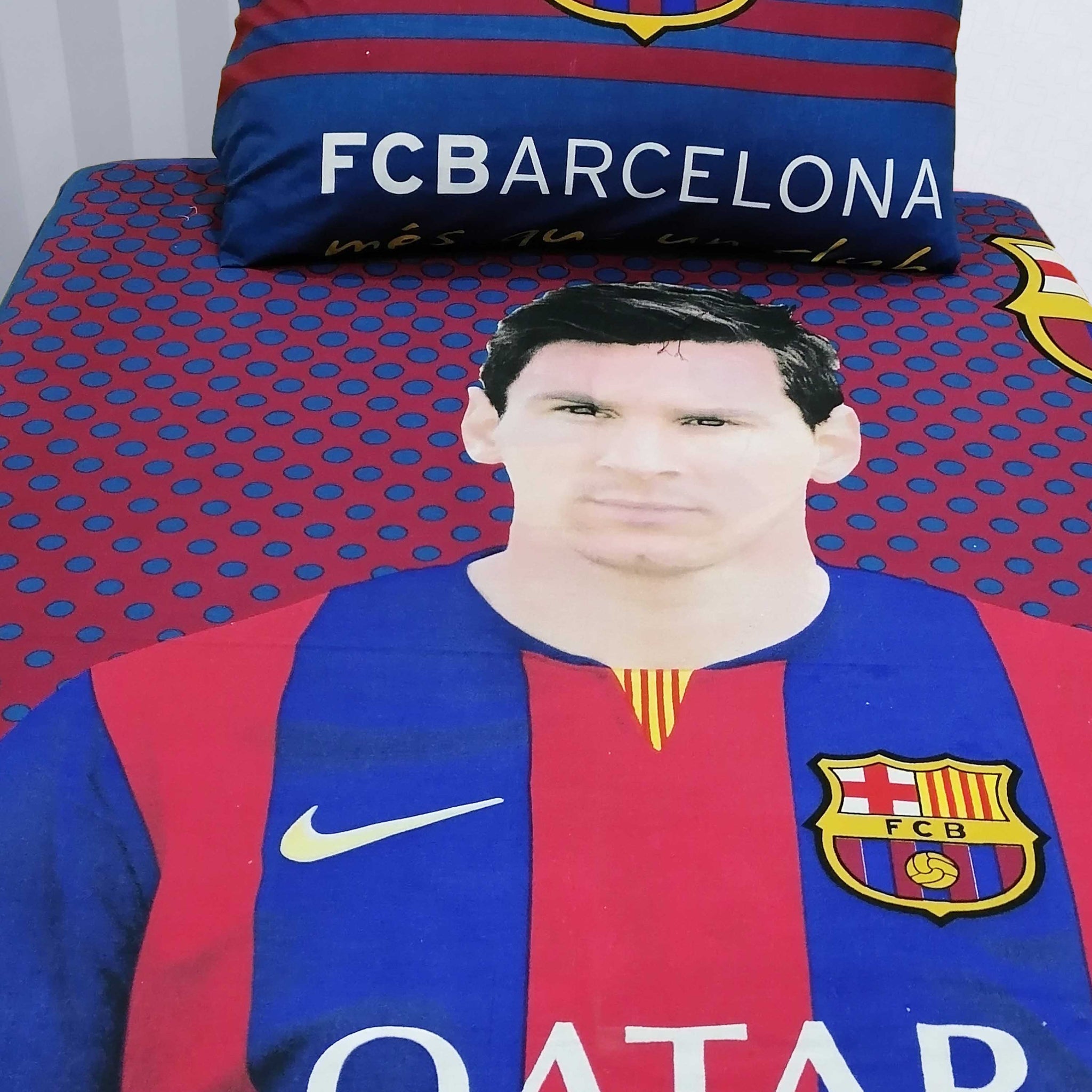 FCB Barcelona Messy Kids Bed Sheet