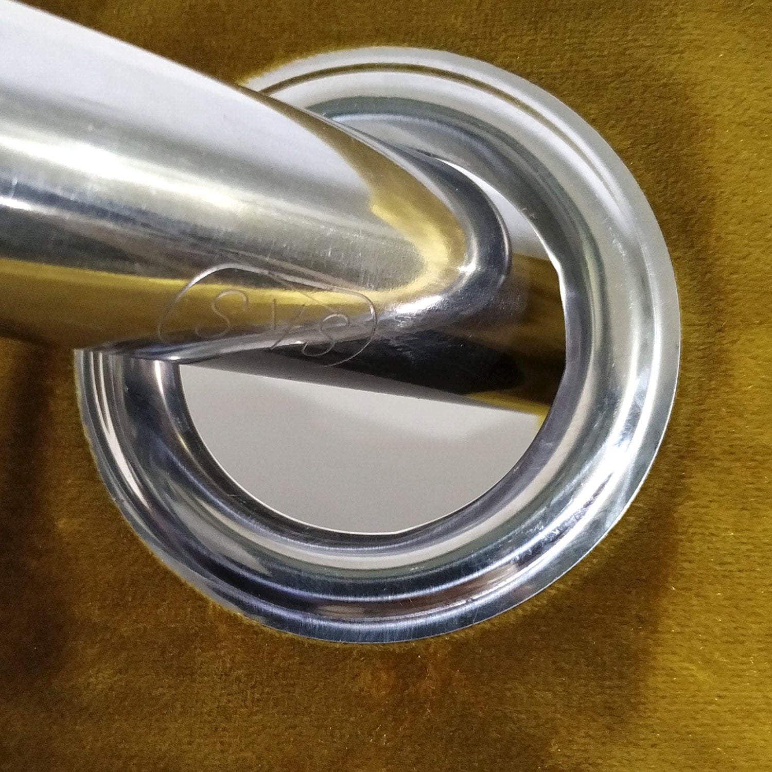 Plain Velvet Curtain Golden