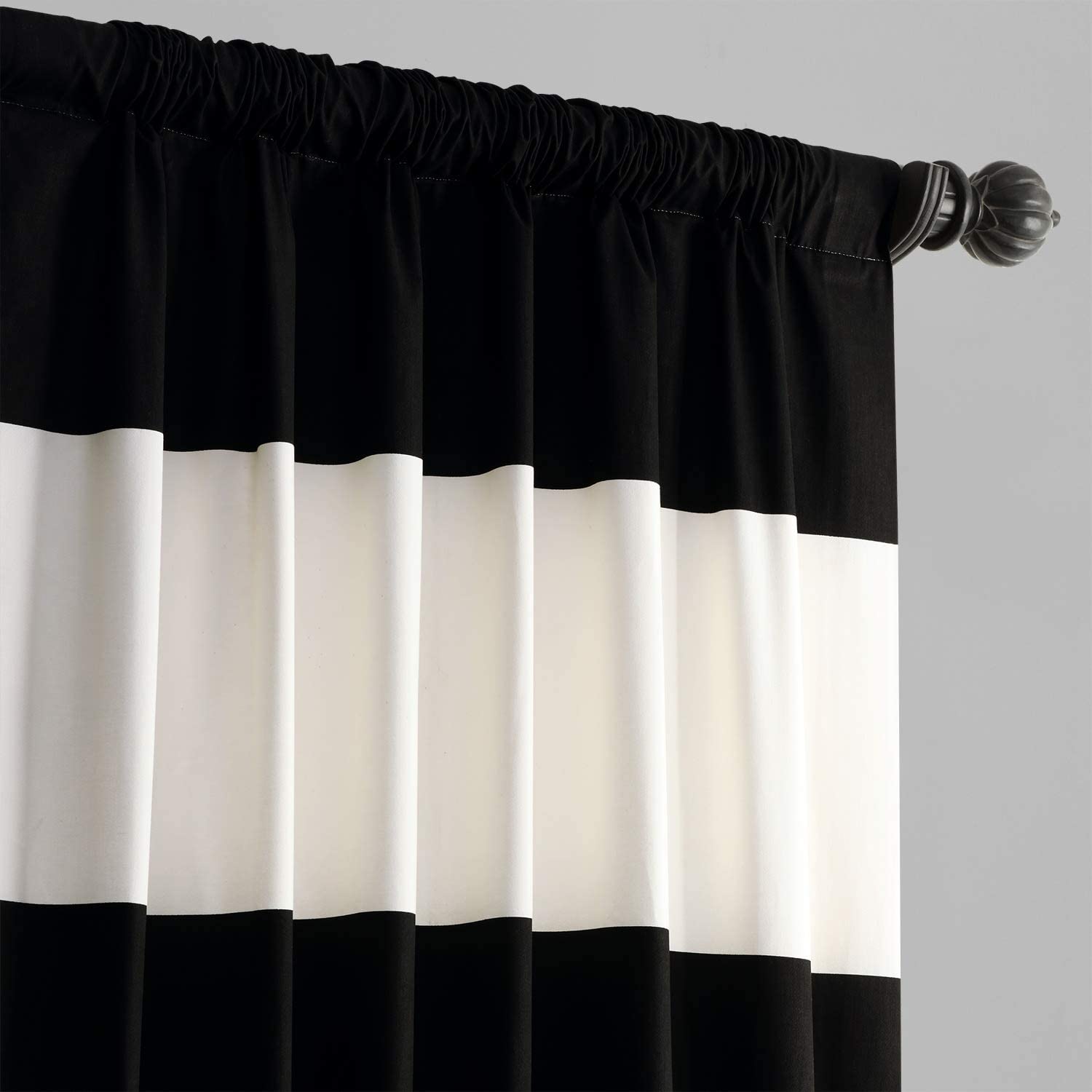 2 Color Patches Velvet Curtain