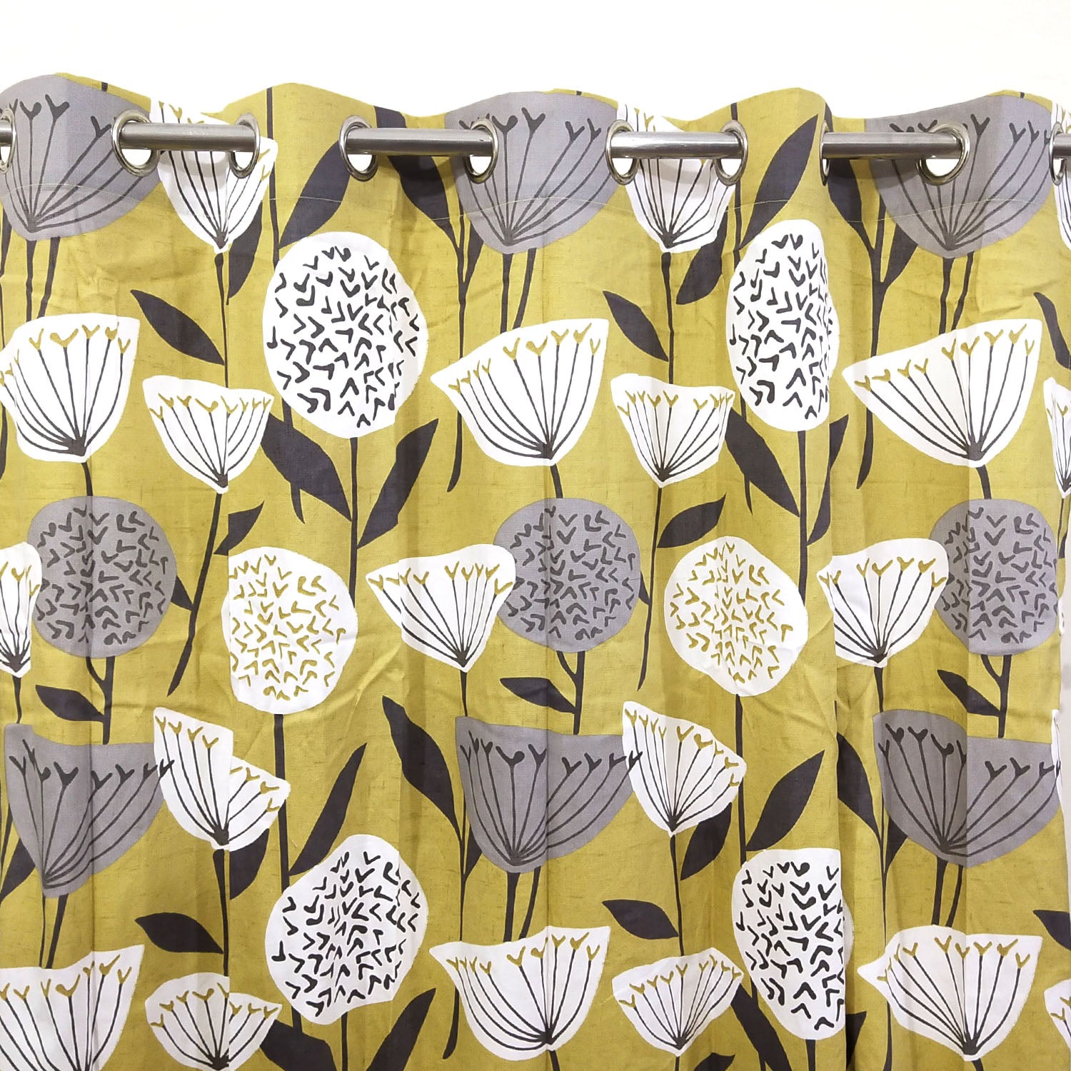 Mustered Nishat Mushroom Duck Cotton Curtain (Last 1 Pc available)