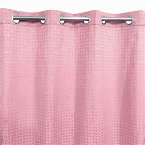 Pink 3D Jacquard Curtain