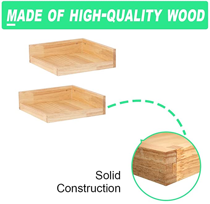 Levie Corner Floating Shelves (Pack of 2) - waseeh.com