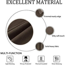 Plain Velvet Curtain Brown