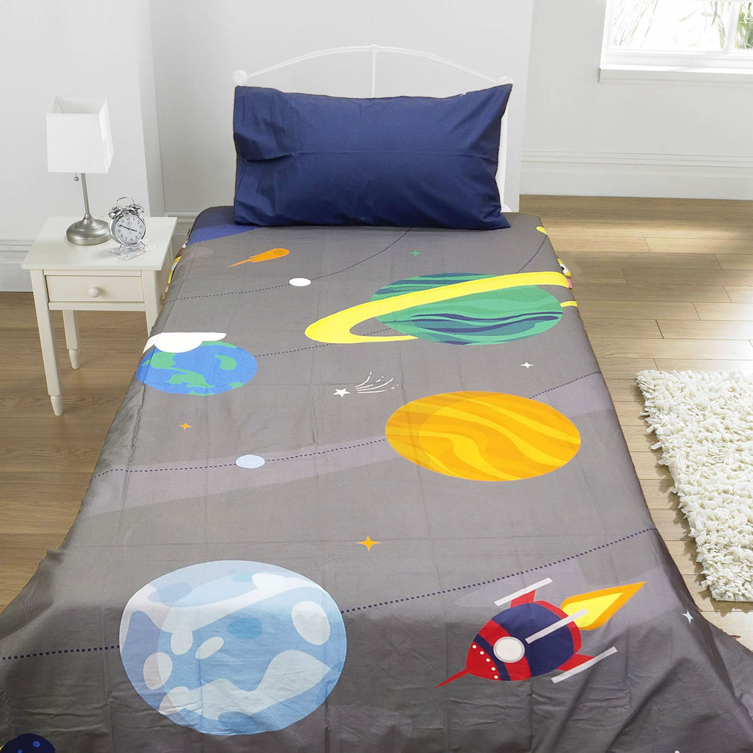 Galaxy   Kids Bed Sheet