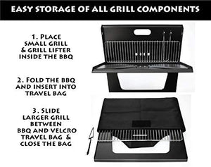 Portable BBQ Grill With Cooking Plate