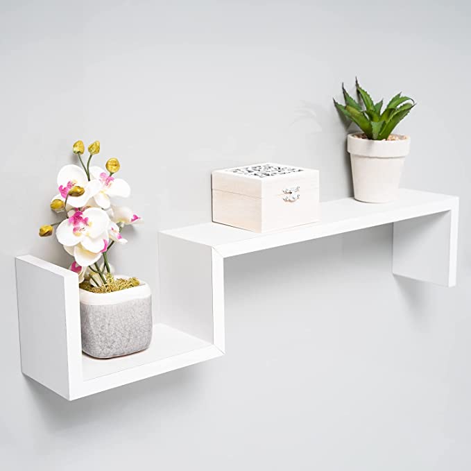 Gatton Dripped Floating Shelves (Set of 2) - waseeh.com