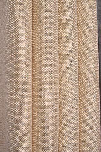 Plain Jute Curtain Beige (1 Pcs Available only)