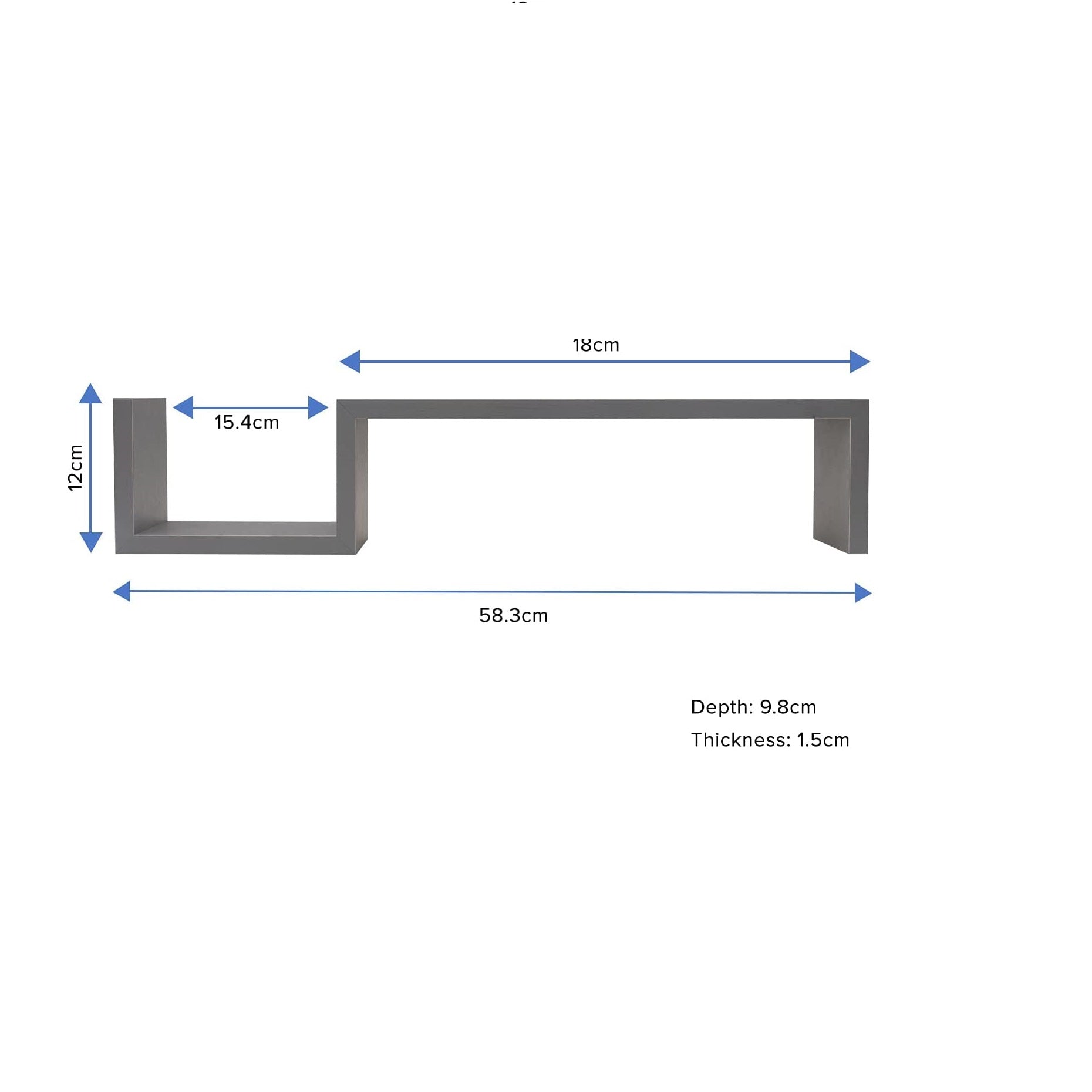 Gatton Dripped Floating Shelves (Set of 2) - waseeh.com