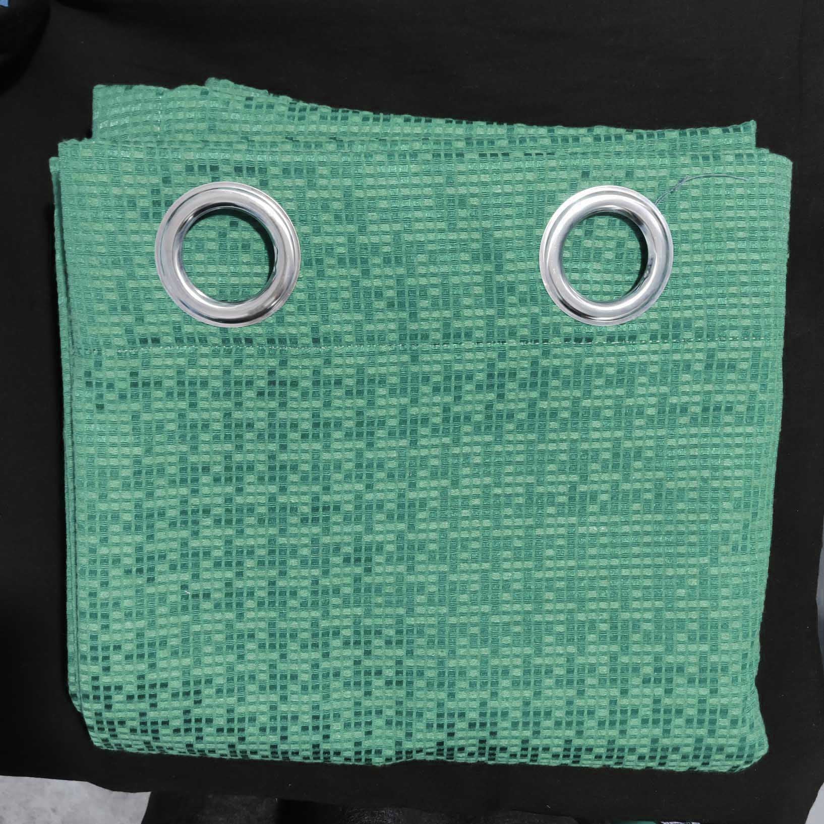 Pine Green 3D Jacquard Curtain
