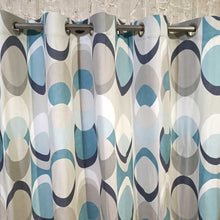Last1  left Spherical Motif Duck Cotton Curtain 75"