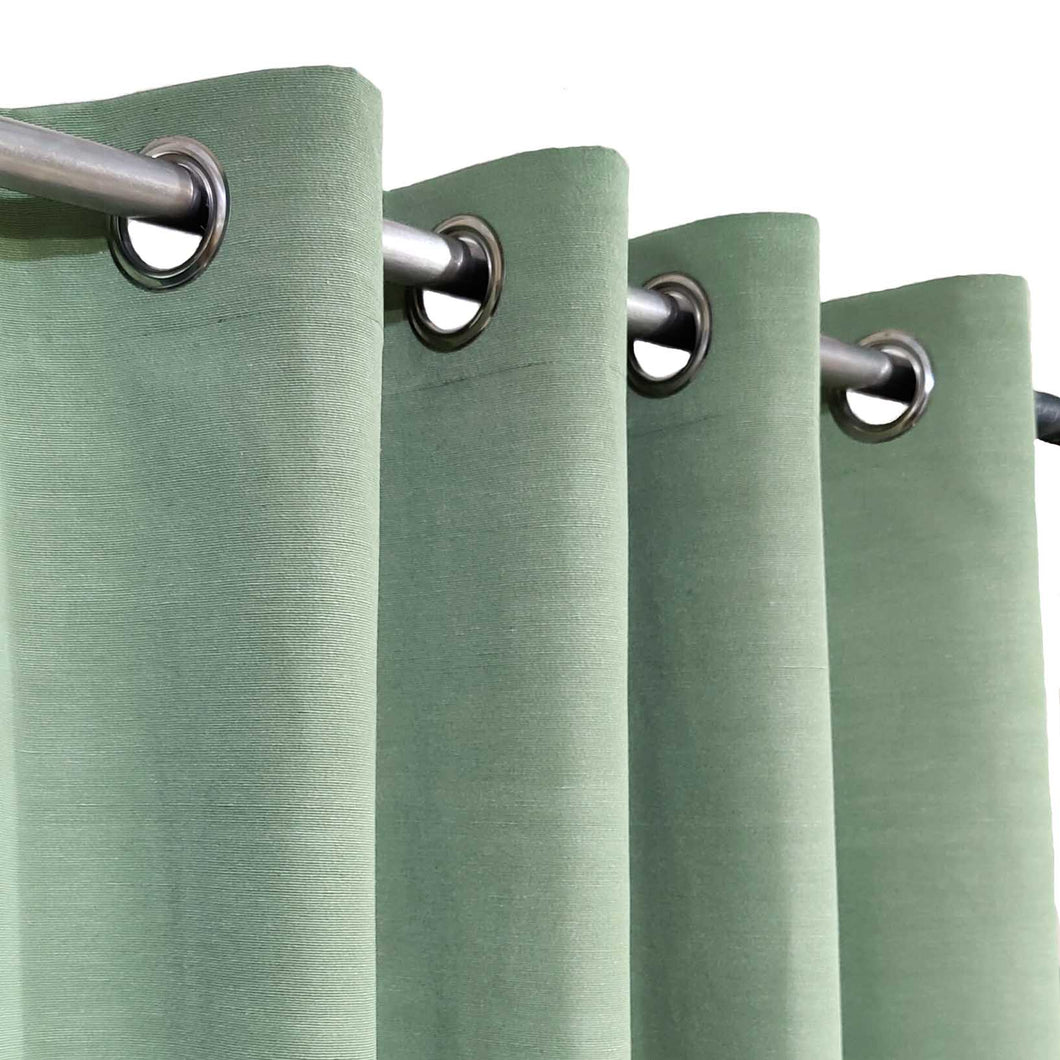 Lite Green Plain Duck Cotton Curtain