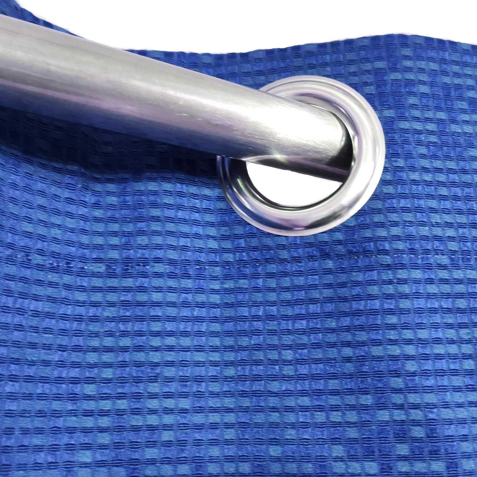 Cobalt Blue 3D Jacquard Curtain