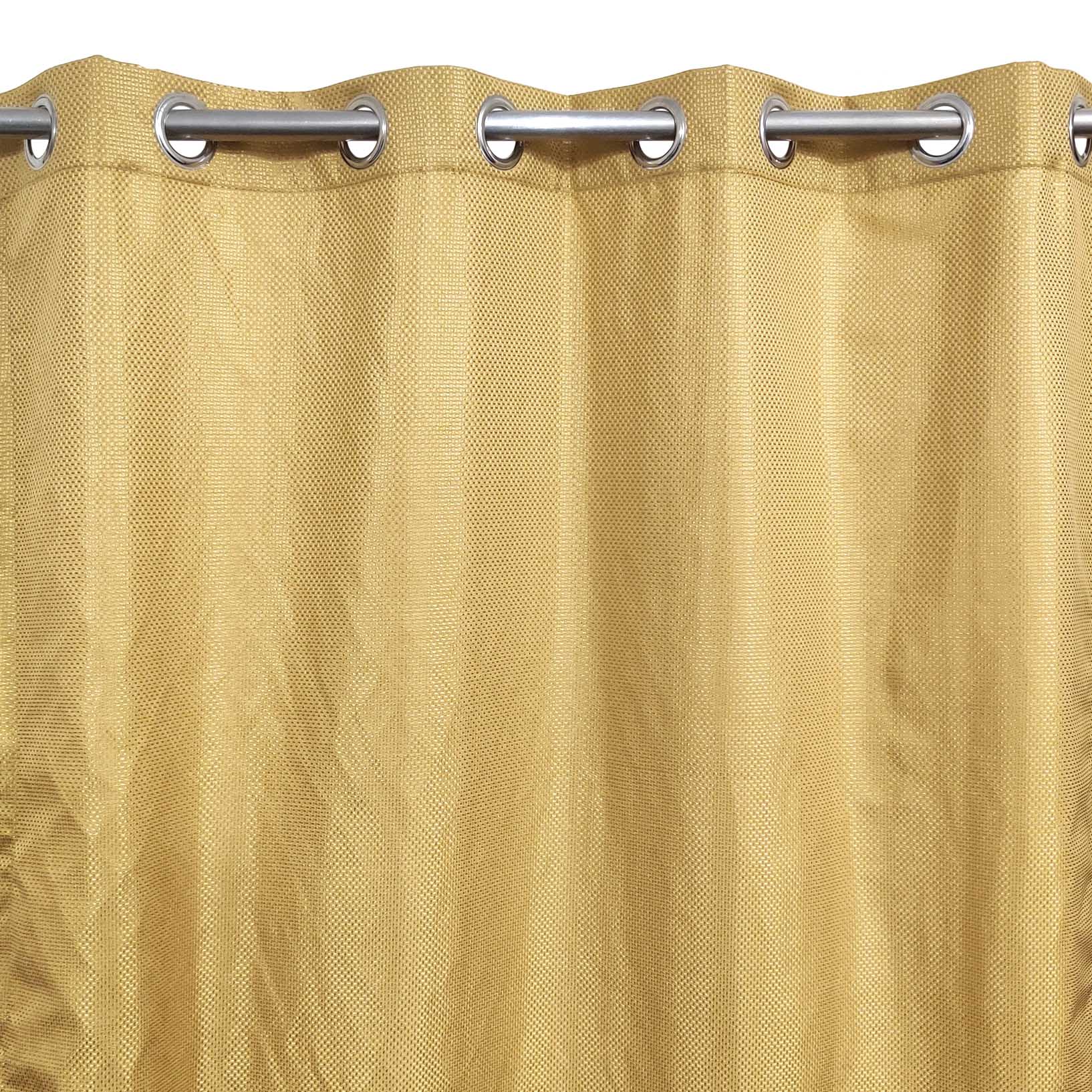 Golden Yellow 3D Jacquard Curtain