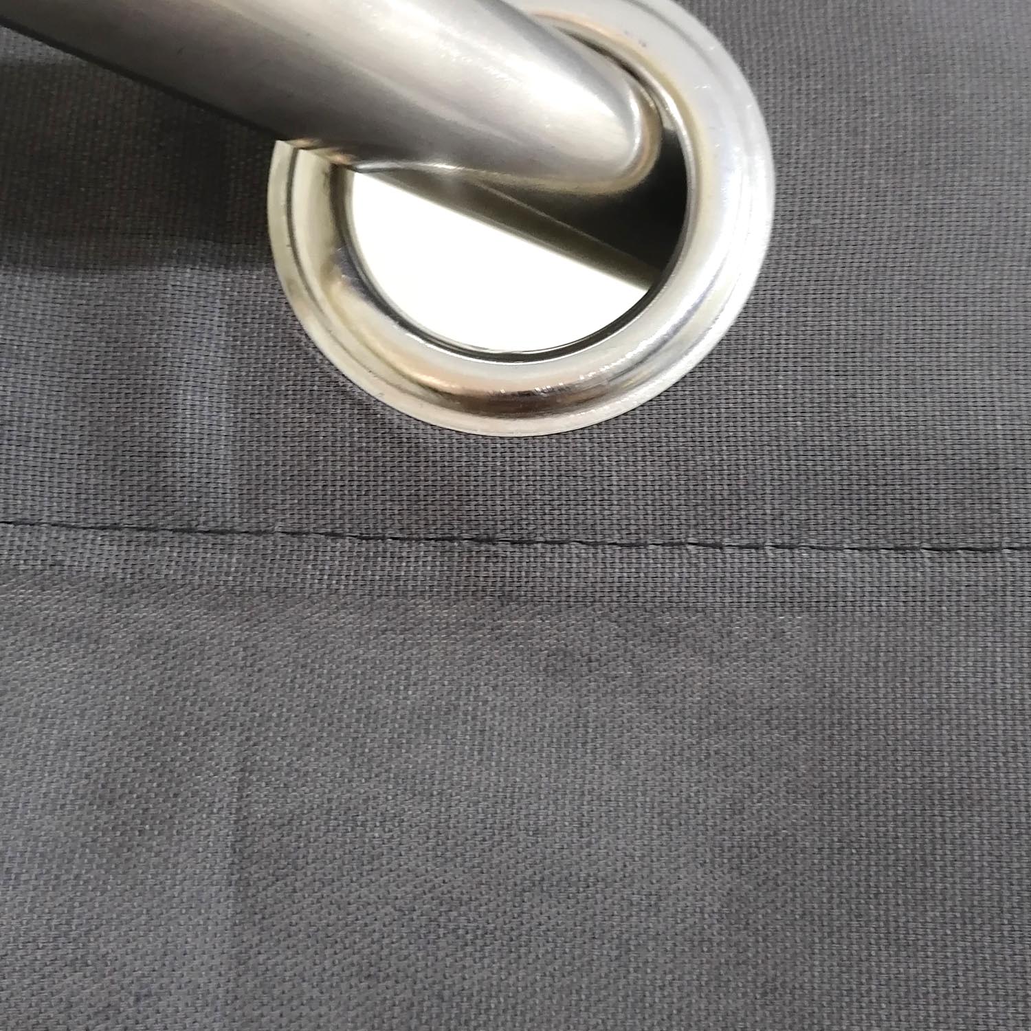 Grey Plain Duck Cotton Curtain