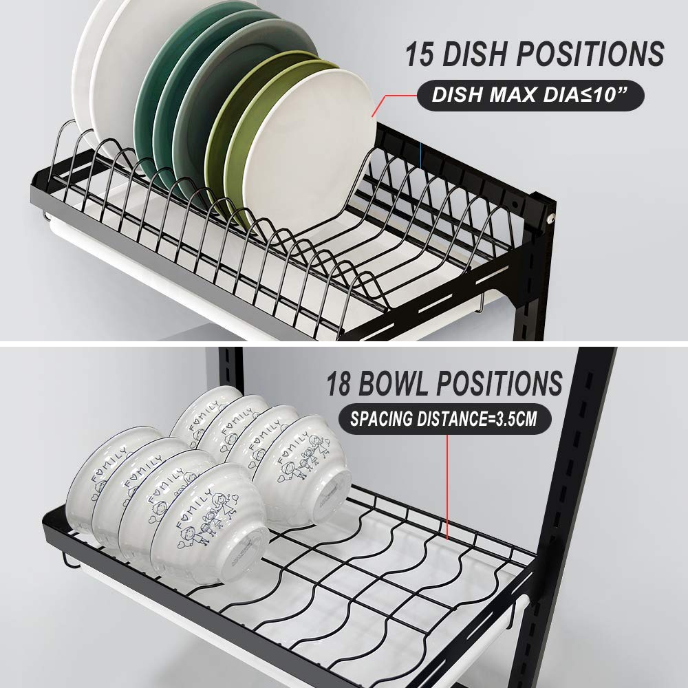 Wall Mounted Cutlery Holder Rack