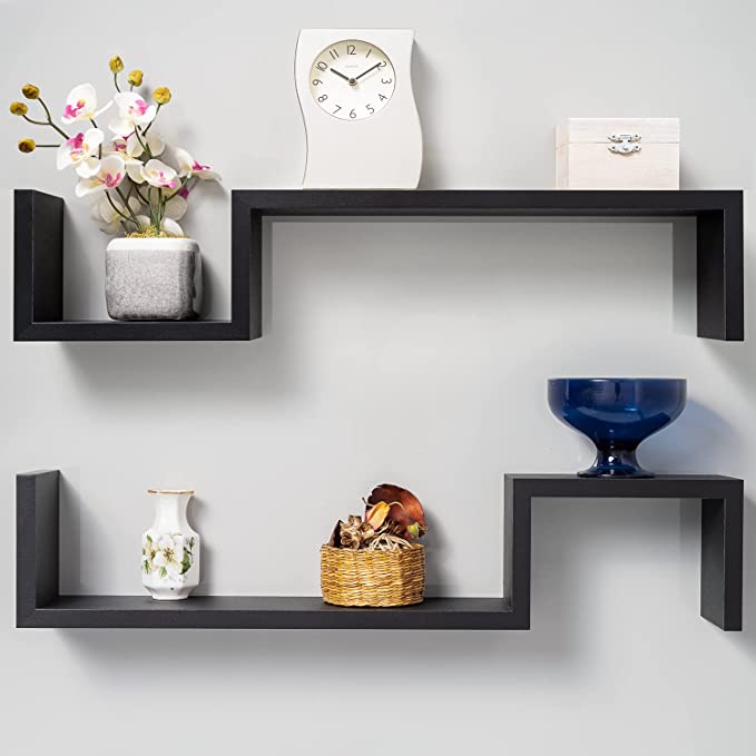 Gatton Dripped Floating Shelves (Set of 2) - waseeh.com