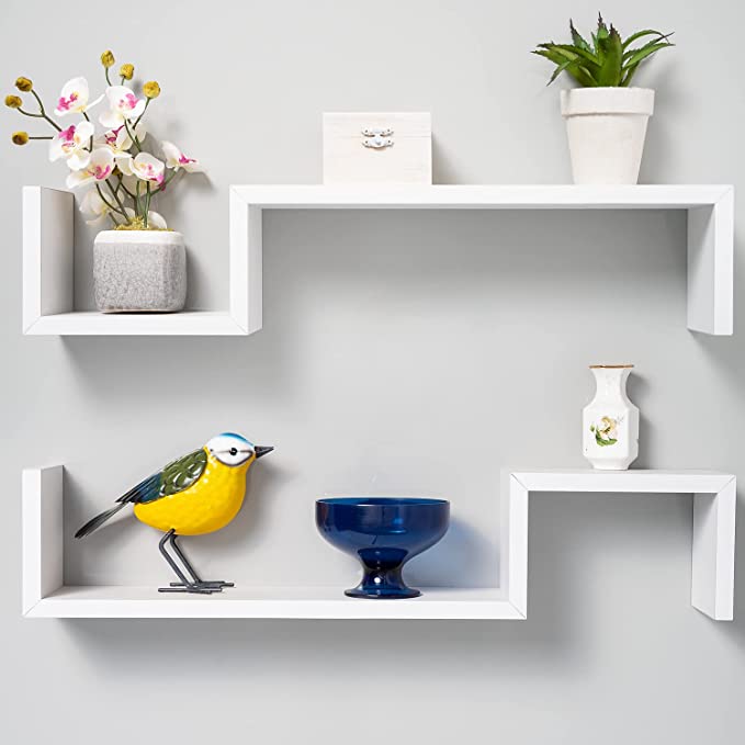 Gatton Dripped Floating Shelves (Set of 2) - waseeh.com