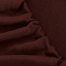 Dark Brown Jersey Fitted Sofa Cover