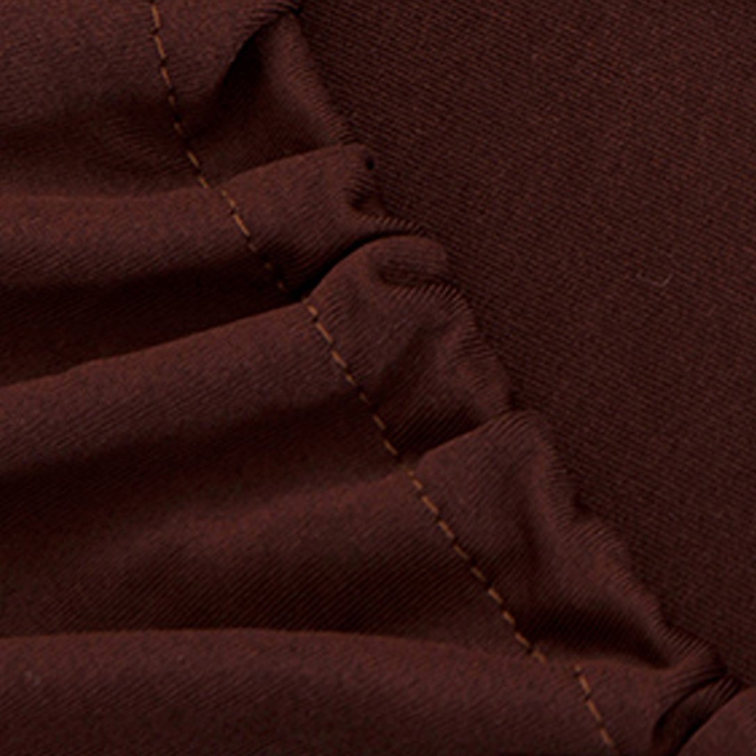 Dark Brown Jersey Fitted Sofa Cover