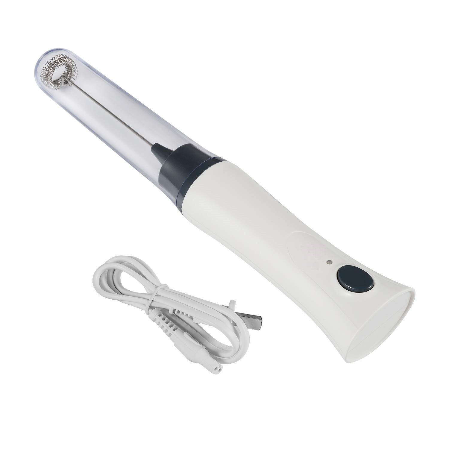Electric Milk Frother Rechargeable Handheld Wand Coffee Mixer – Zamara Mall
