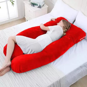 Pregnancy Pillow / U- Shape Maternity Pillow / Sleeping Support Pillow Red
