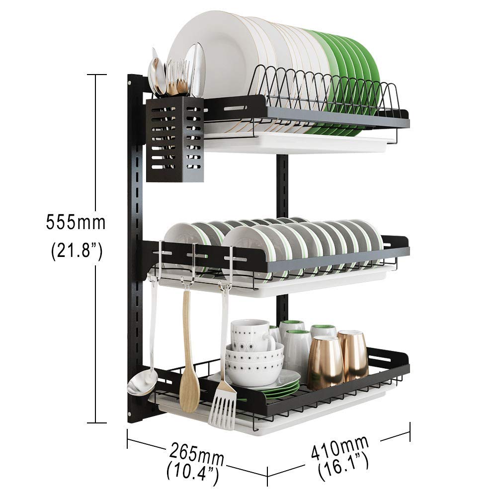 Wall Mounted Cutlery Holder Rack
