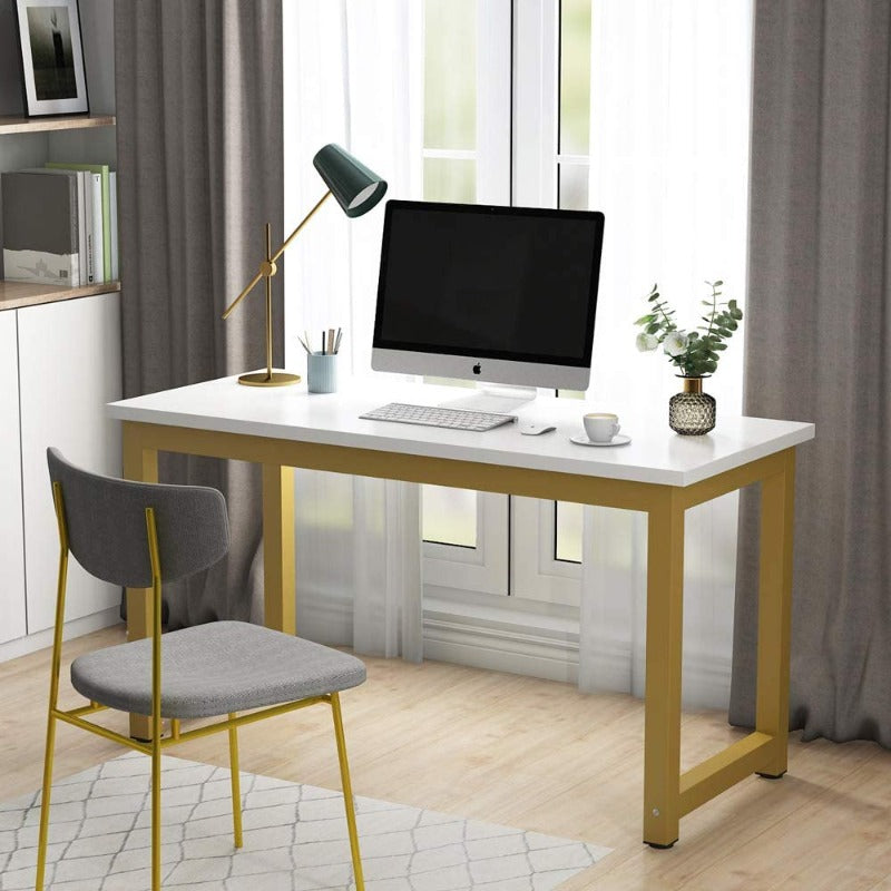 Lavey Gold Computer Desk - waseeh.com