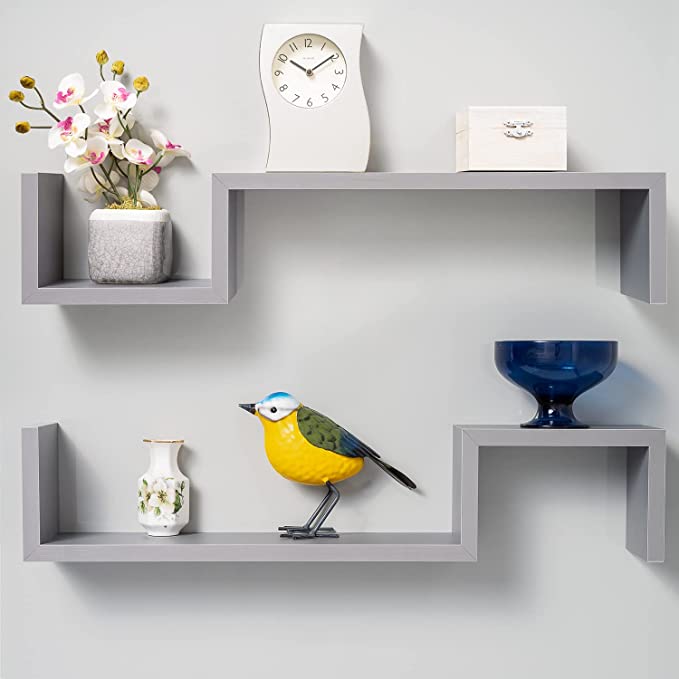 Gatton Dripped Floating Shelves (Set of 2) - waseeh.com