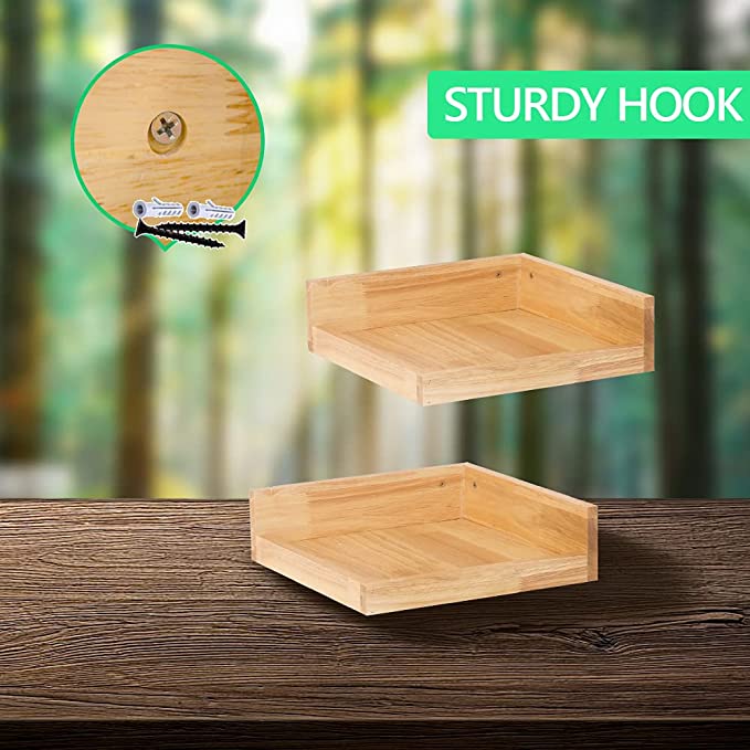 Levie Corner Floating Shelves (Pack of 2) - waseeh.com