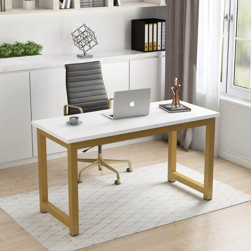 Lavey Gold Computer Desk - waseeh.com