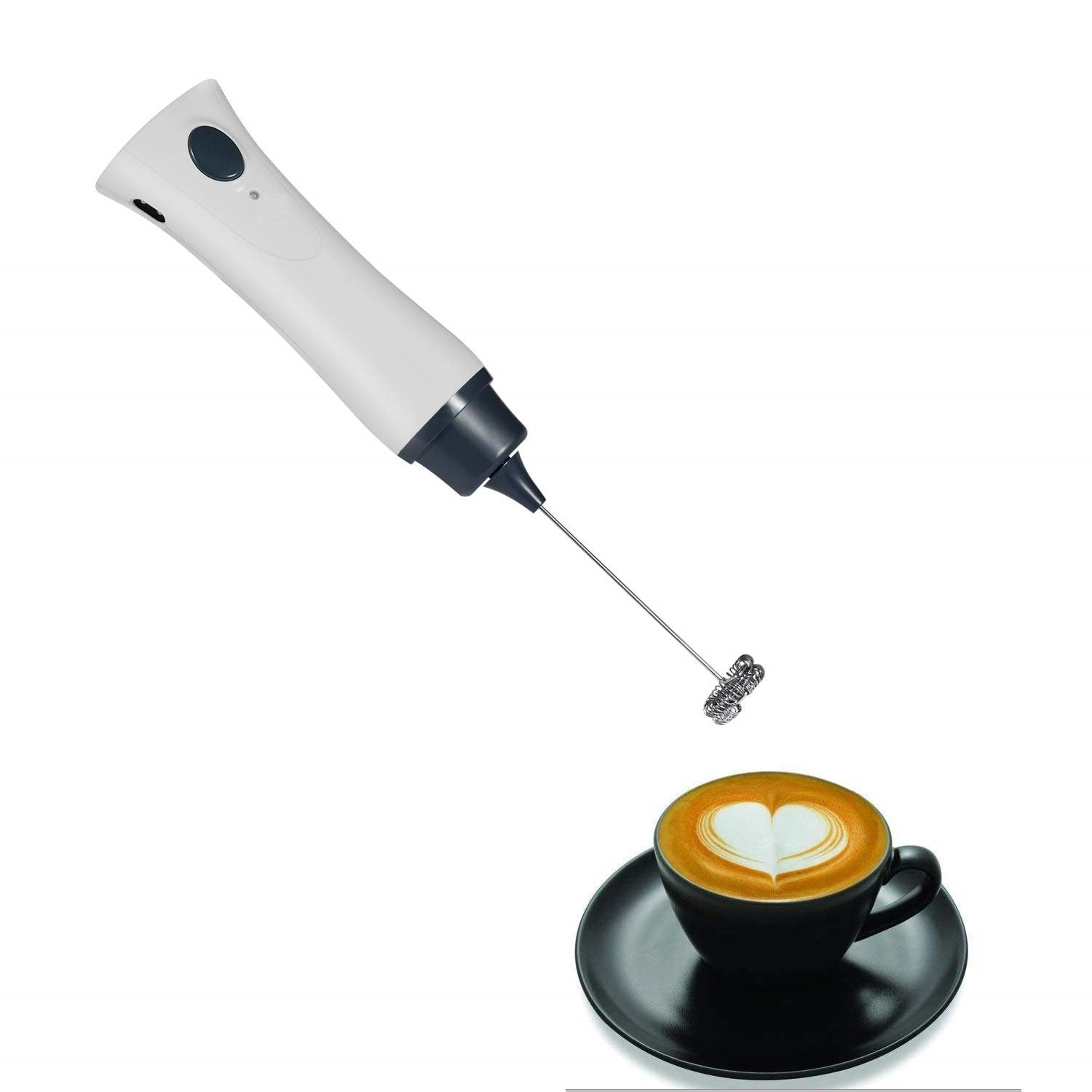 MODULYSS Electric Handheld Milk Wand Mixer Frother for Latte Coffee Hot Milk