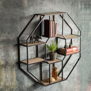 Wall-Mounted "Octic" Metal Storage Frame - waseeh.com