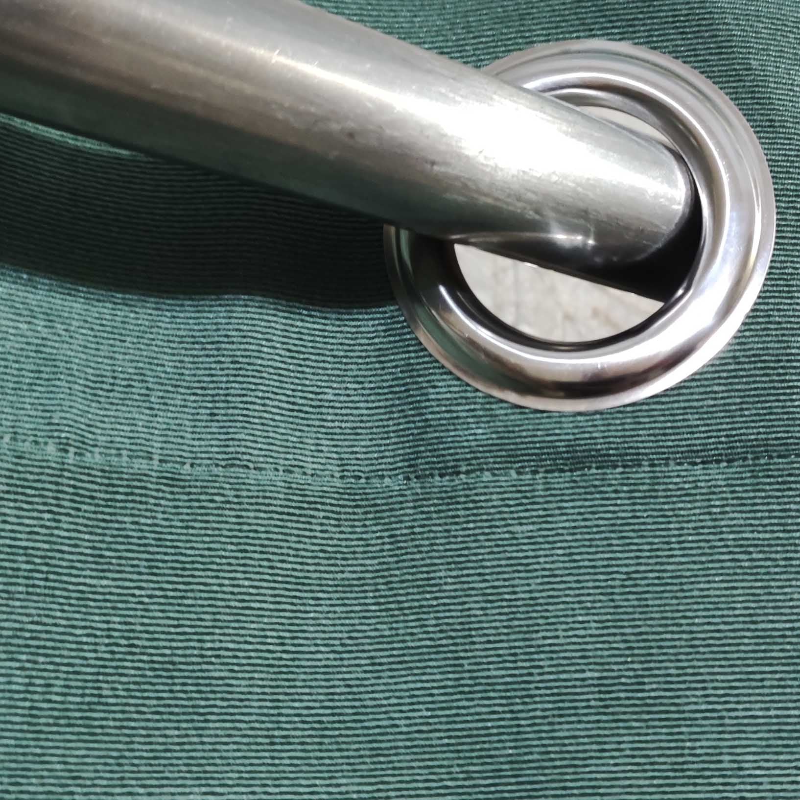 Mid Green Plain Duck Cotton Curtain