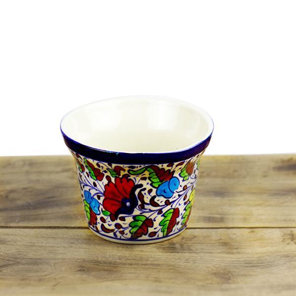 Tranquility planter-Blue pottery - waseeh.com