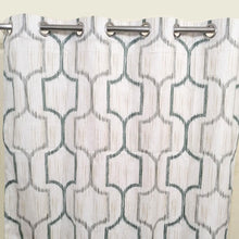 Extra Wide Geometric Shape Water Proof Duck Cotton Curtain PVC Coated Back(IKEA)