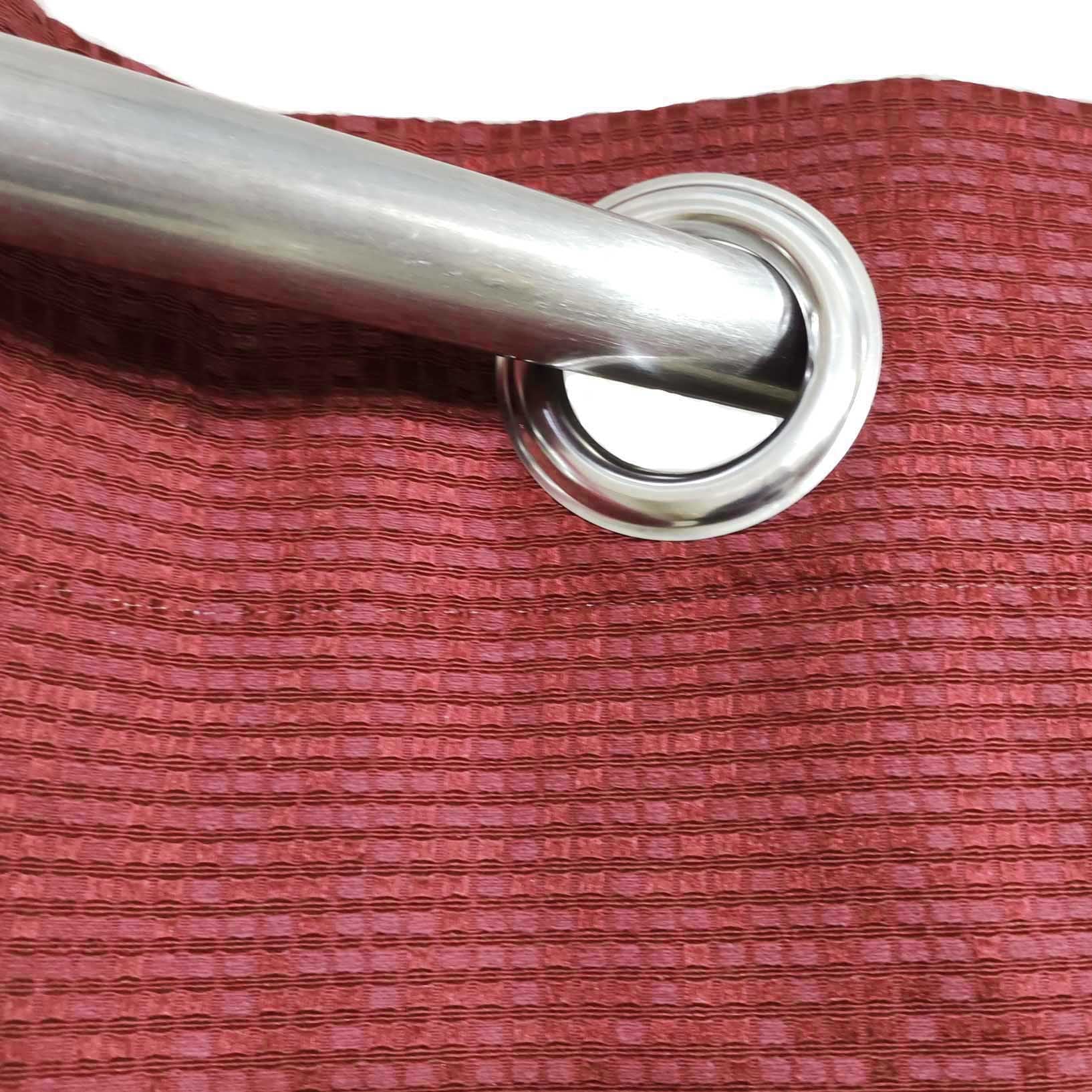Red 3D Jacquard Curtain