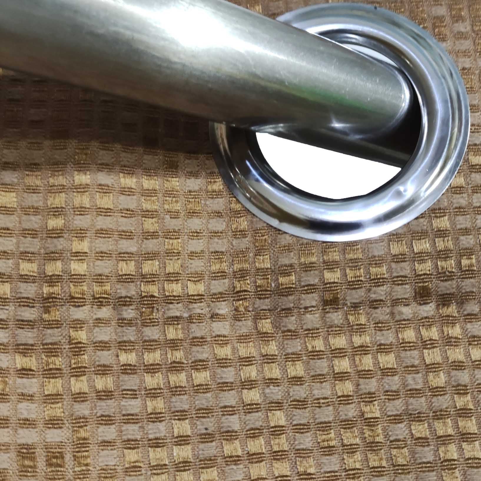 Golden Brown 3D Jacquard Curtain
