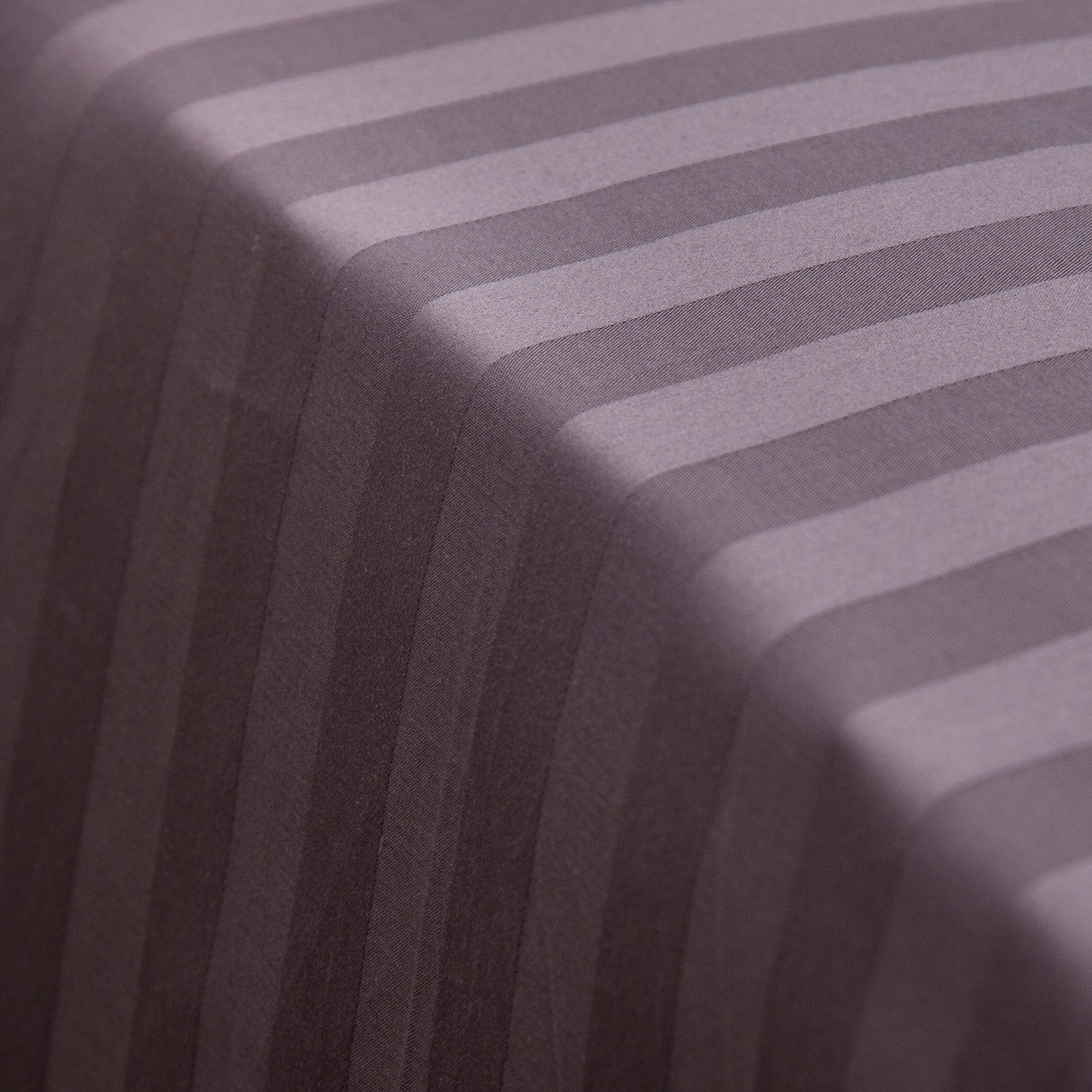 Grey Satin Bed Sheet With Two Pillow Cases