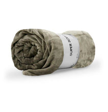 Plain Fleece Blanket for Mild Weather Brown