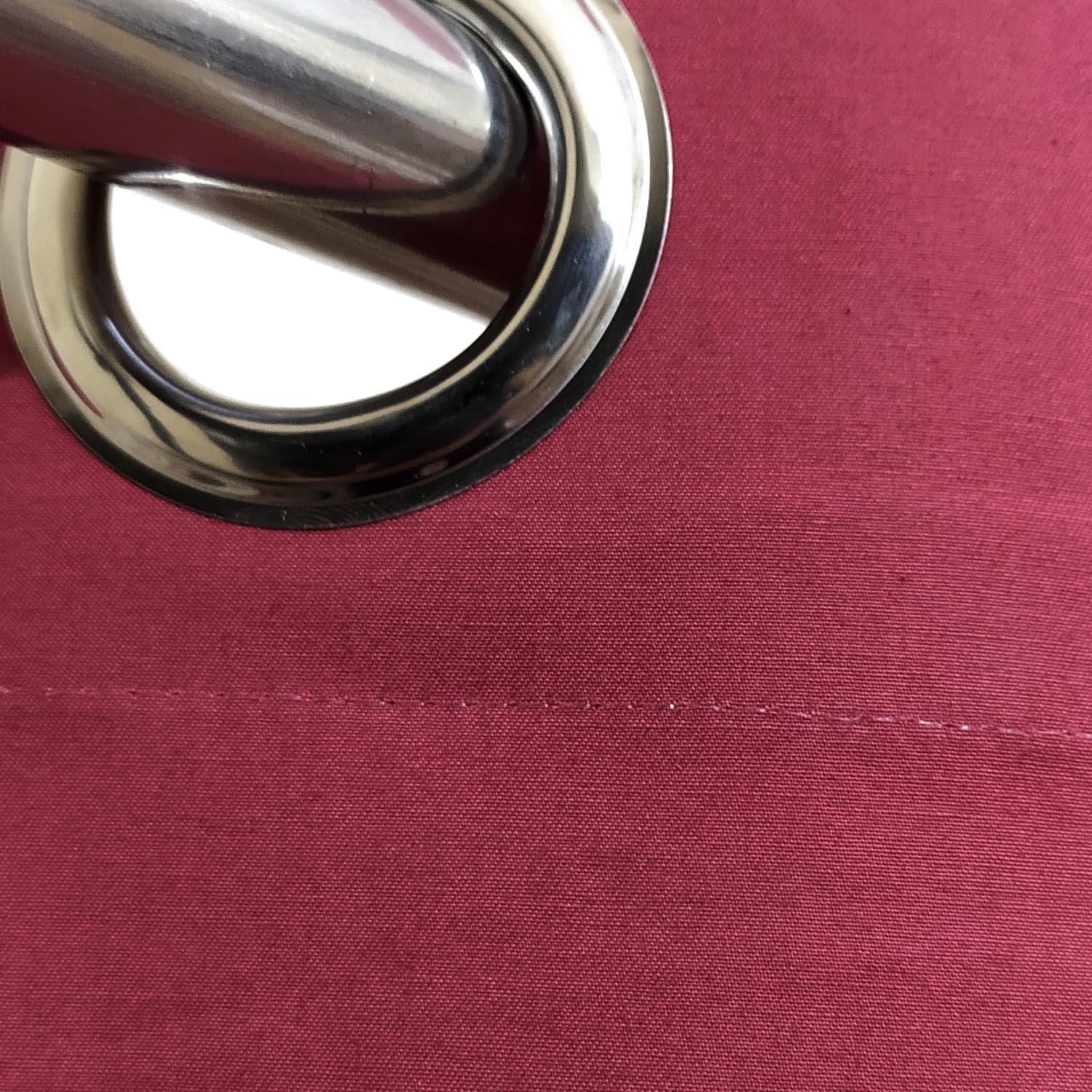 Plain Light Maroon Denim Cotton Curtain (Last 2 Pcs Available)